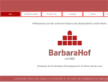 Tablet Screenshot of barbarahof.net